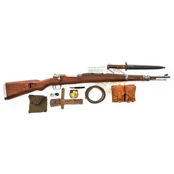 Yugoslavian M48 Mauser Bolt Action Rifle with Bayonet and Accessories