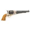Image 2 : Engraved Cartridge Conversion Italian Copy of Remington 1858 Single Action Revolver, by Pietta
