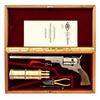 Image 1 : Italian Pietta Paterson Texas Model Black Powder Percussion Revolver with Case