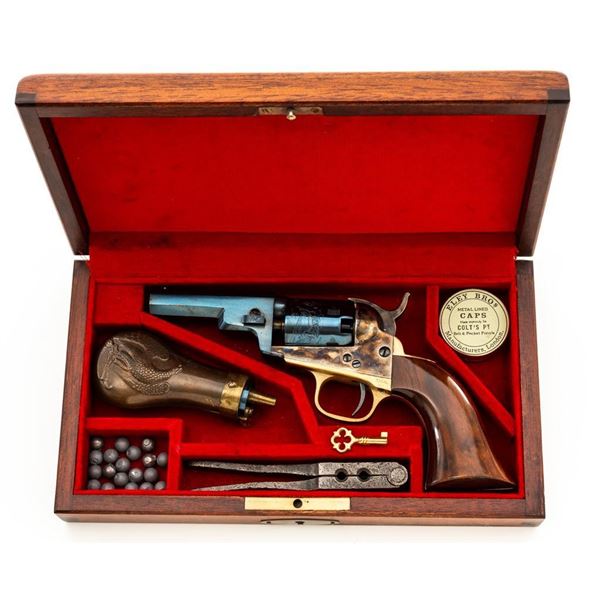 Reproduction Colt 1849 Pocket Wells Fargo Model Black Powder Percussion Revolver with Case