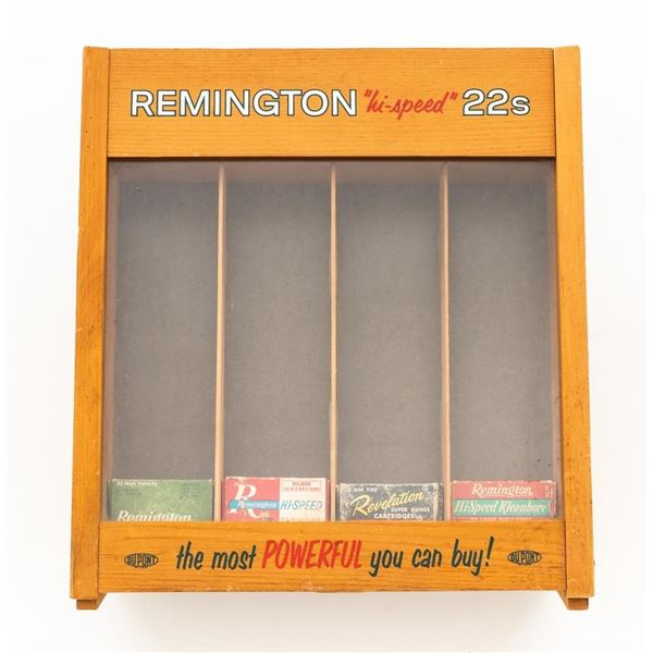 Remington Rimfire Ammunition Counter Top Display with Eight (8) Boxes of Ammo