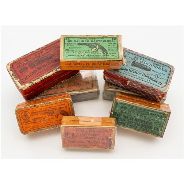Lot of Six (6) Boxes of Collector Ammunition and Two (2) Empty Boxes