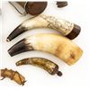 Image 9 : Lot of Nine (9) Misc. Powder Horns