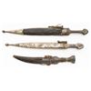 Image 3 : Lot of Three (3) Arab & Caucasian Daggers with Scabbards