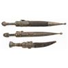 Image 4 : Lot of Three (3) Arab & Caucasian Daggers with Scabbards