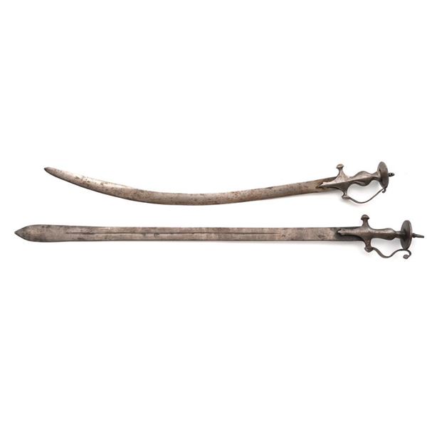 Lot of Two (2) Indian Tulwar Swords