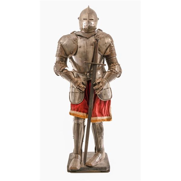 Complete Ornamental Reproduction Suit of High Medieval Knights Armor and Sword