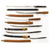 Image 1 : Lot of 20th Century Tourist-Type Asian Dha Swords & Scabbards: