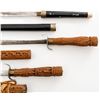 Image 6 : Lot of 20th Century Tourist-Type Asian Dha Swords & Scabbards: