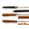Image 7 : Lot of 20th Century Tourist-Type Asian Dha Swords & Scabbards: