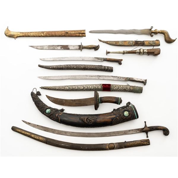 Lot of Asian & Middle Eastern Edged Weapons