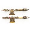 Image 5 : Lot of Two (2) 20th century Tibetan Style Brass Dagger Axes