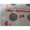 Image 3 : 2007, 2009 & 2 - 1961 CANADA NICKELS