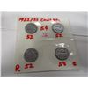 Image 10 : 2 - 1952 & 2 - 1953 CANADA NICKELS