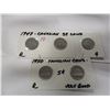 Image 1 : 3 - 1947 & 2 - 1950 CANADA NICKELS
