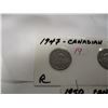 Image 3 : 3 - 1947 & 2 - 1950 CANADA NICKELS