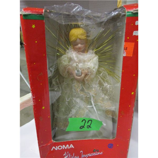PORCELAIN ANGEL TREE TOP