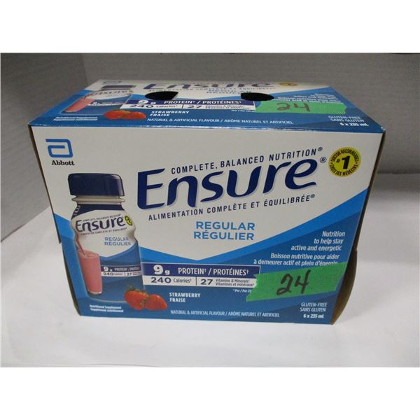 STRAWBERRY ENSURE DRINK (6 BOTTLES X 235 ML) - BOX