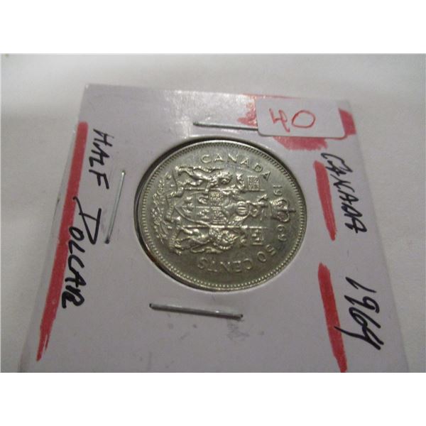 1969 CANADA HALF DOLLAR