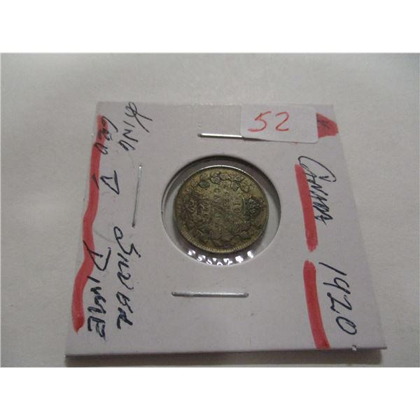 1920 KING GEORGE V SILVER DIME