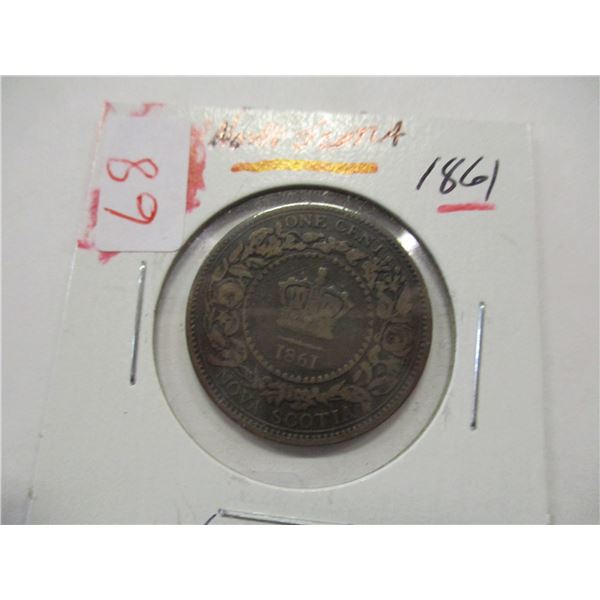 1861 NOVA SCOTIA VICTORIAN PENNY TOKEN