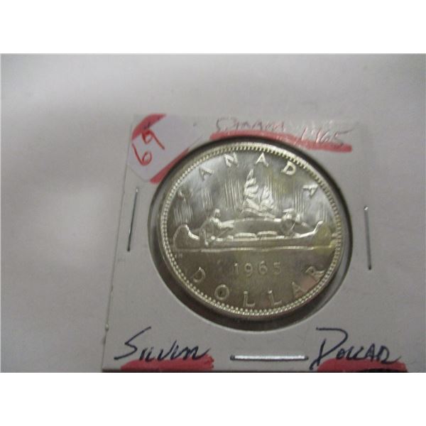 1959 SILVER UNCIRCULATED CAMEO CANADA DOLLAR