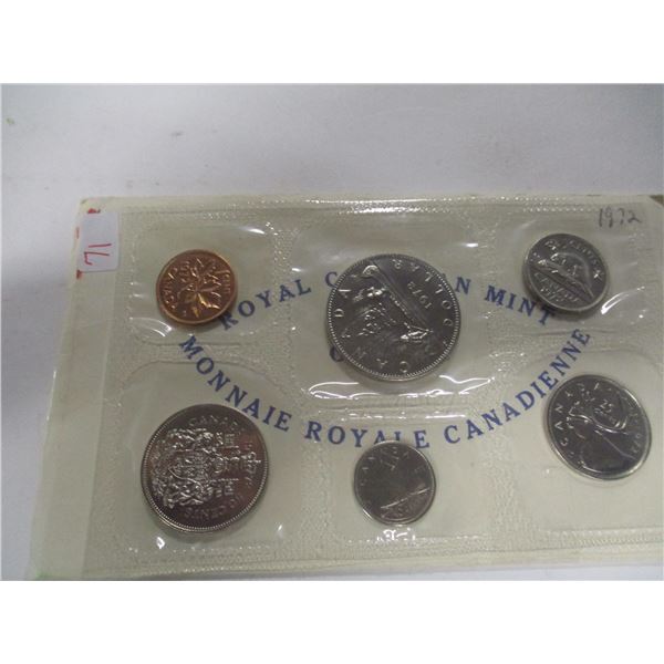 1972 PROOF CANADA MINT SEALED COIN SET