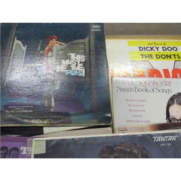 BOX C/W ASSORTED RECORDS