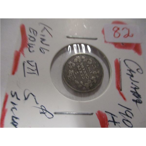 1903H CANADA KING EDWARD VII SILVER FIVE CENT