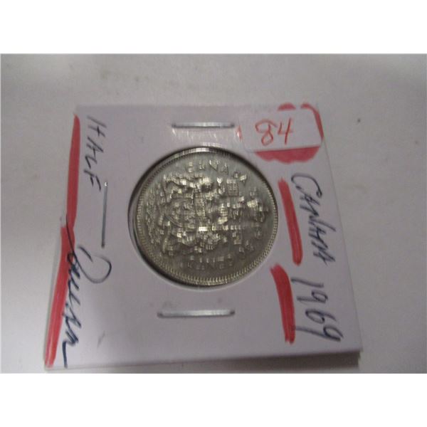 1969 CANADA HALF DOLLAR
