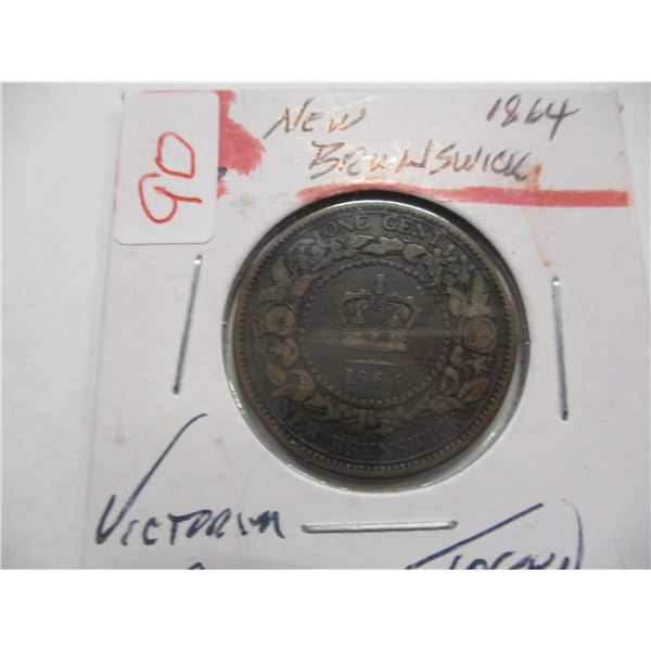 1864 VICTORIAN NEW BRUNSWICK PENNY TOKEN