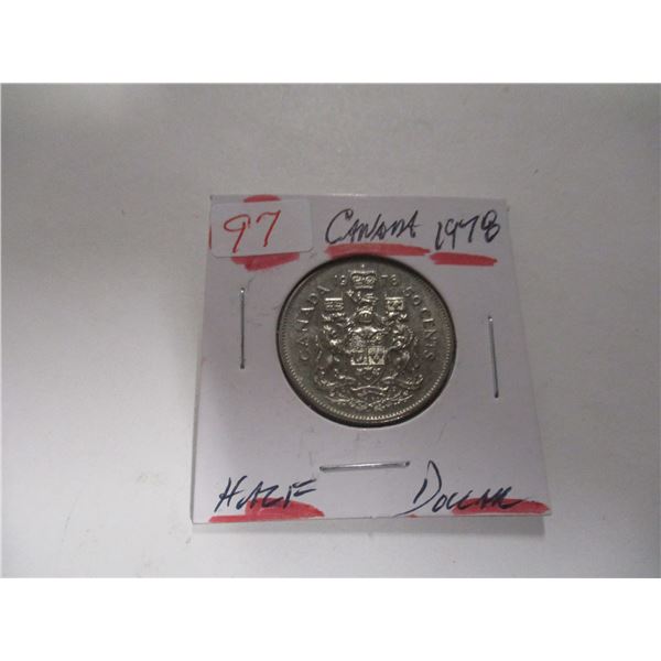 1978 CANADA HALF DOLLAR