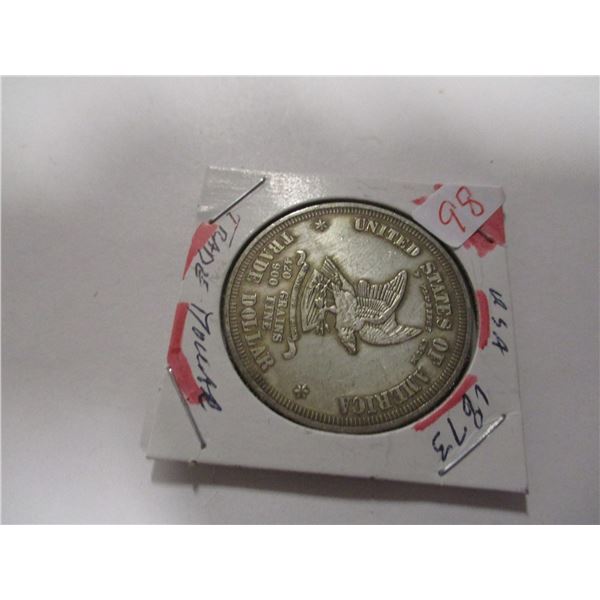 1873 USA TRADE DOLLAR