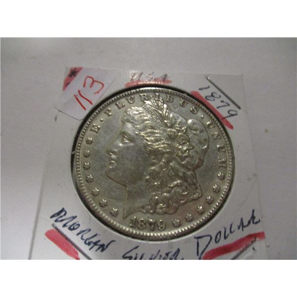 1879 USA MORGAN SIVLER DOLLAR (AS IS - NOT TESTED - SILVER CONTENT NOT VERIFIED)