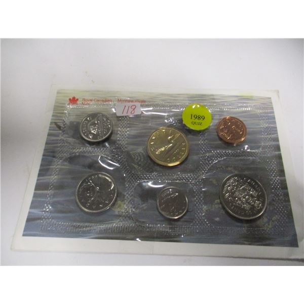 1989 PROOF CANADA MINT SEALED COIN SET