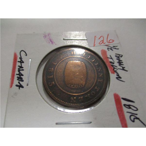 1815 CANADA HALF PENNY TOKEN