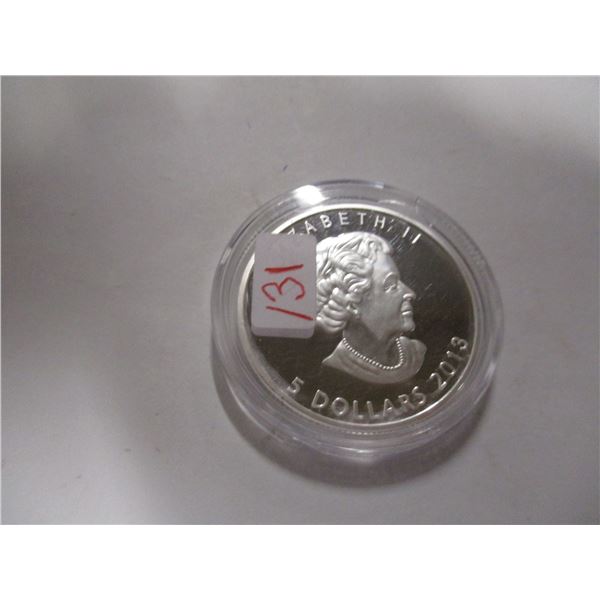 2013 CANADA $5 SILVER COIN (AS IS - NO WARRANTY TO SILVER CONTENT - BUY AT YOUR OWN RISK)