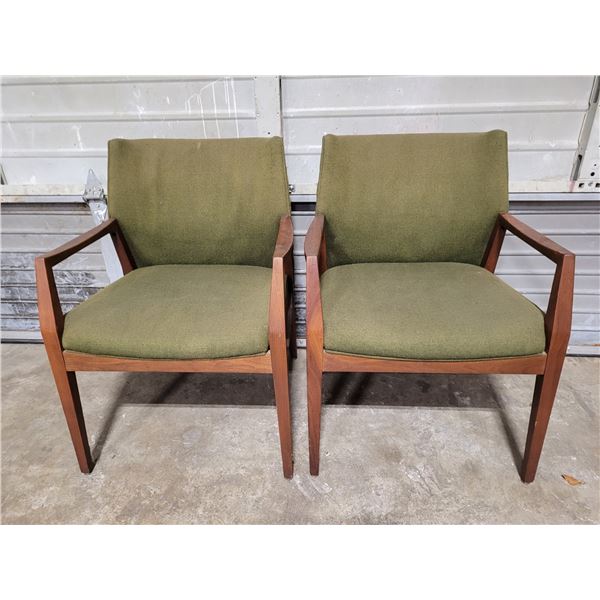 Pair of Croydon Furniture MCM Teak Armchairs Made in Canada
