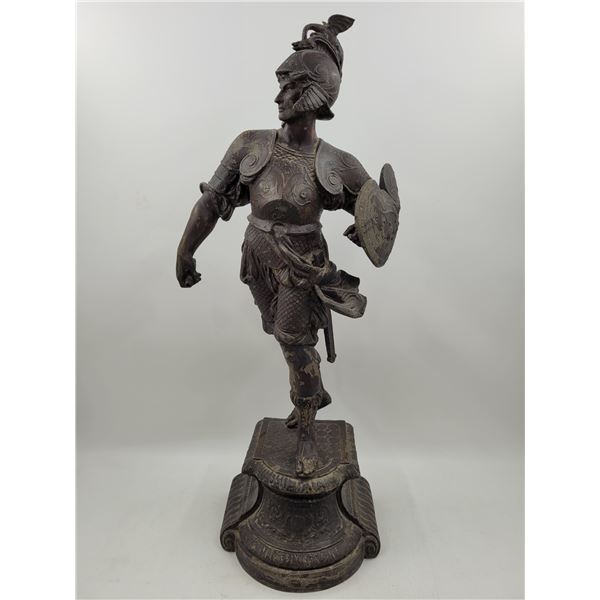 21.5" Metal Roman Legionnaire Sculpture