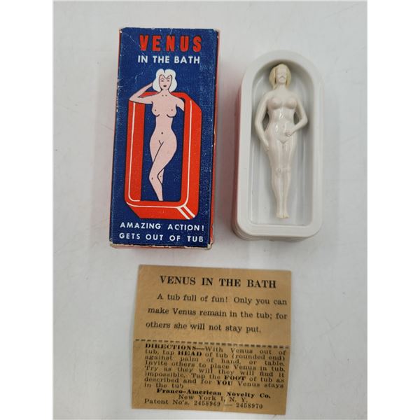VTG Franco-American Novelty Co. Venus in The Bath Trick Toy w/ Instructions