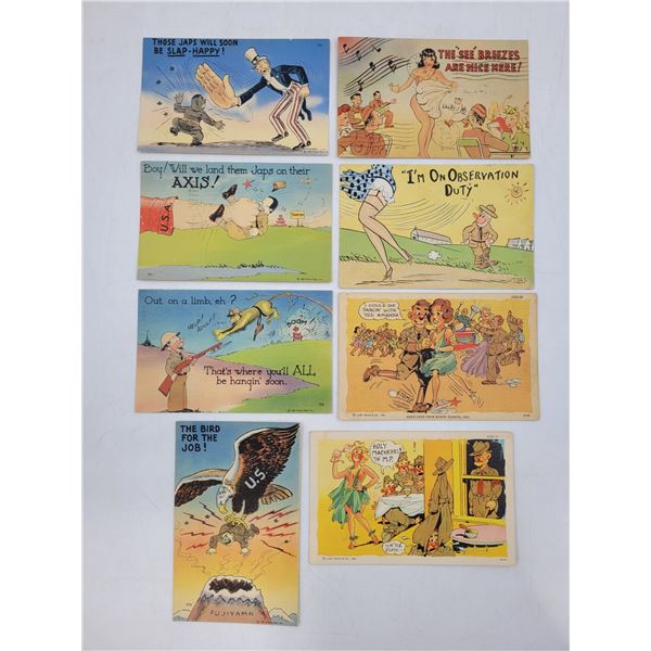 Lot of Adult Humor WWII Postcards