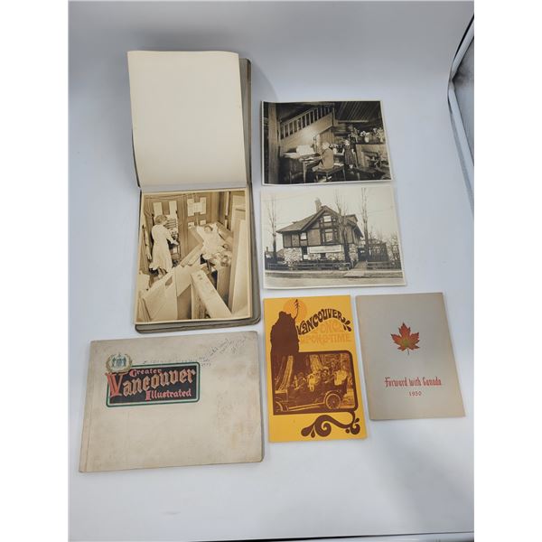 VTG Black and White Photographs & Canada/Vancouver-Themed Books
