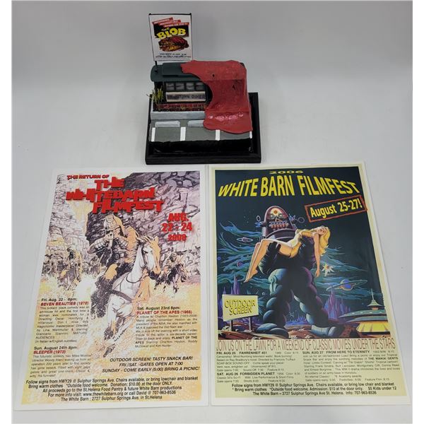 The Blob Movie Diner Model & Filmfest Advertising Posters
