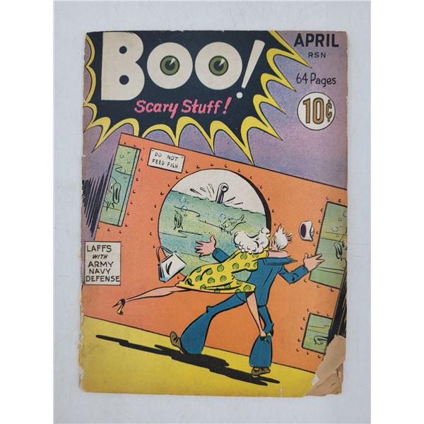 1942 Boo Issue #1 Wartime Anti-Axis Cartoon Booklet Sent to Troops