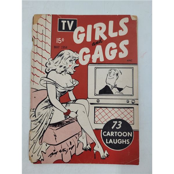 1954 TV Girls & Gags Issue #1 Cartoon Magazine