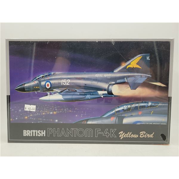Sealed British Phantom F-4K Yellow Bird Model Kit