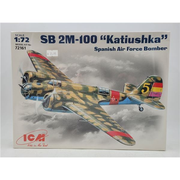 Sealed SB 2M-100 Katiushka Spanish Air Force Bomber Model Kit