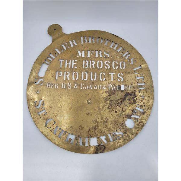 VTG Brass Oil Drum Stencil