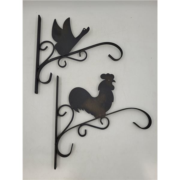 2 Wrought Iron Plant Hangers