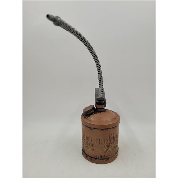 VTG Goldenrod Dutton-Lainson Oil Can Made in USA